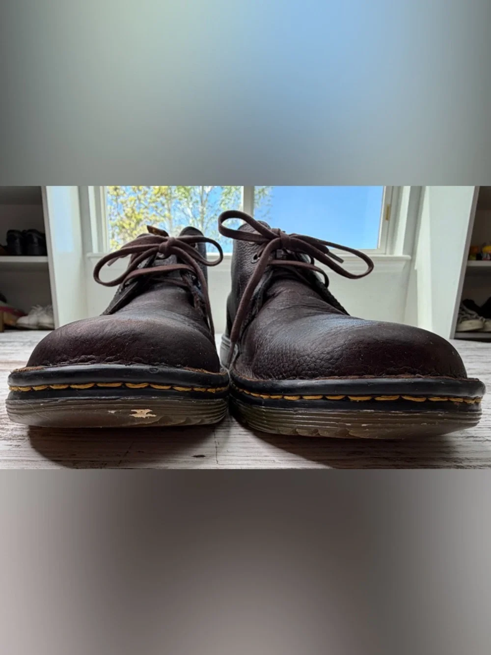 Dr. Martens Men's Brown Leather Chukka Boots Industrial Sussex sz 12 GUC